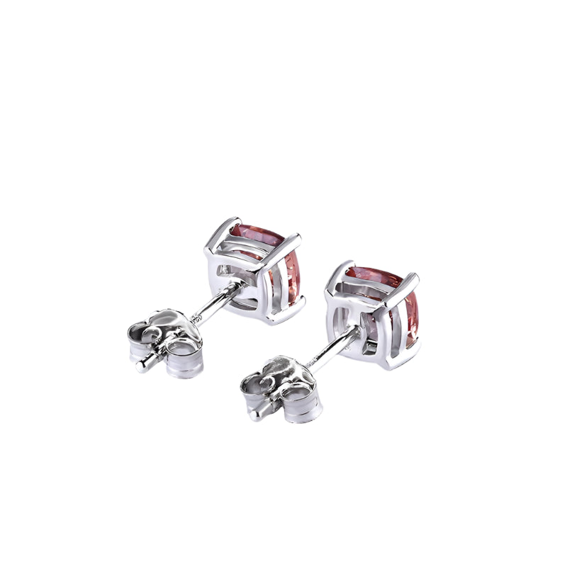 Color-Changing Zultanite/Diaspore Stud Earrings in Sterling Silver with White Rhodium Plating